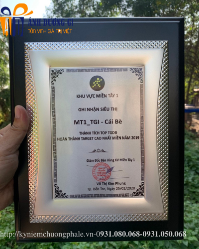 Bảng vinh danh đồng gỗ ĐG 13