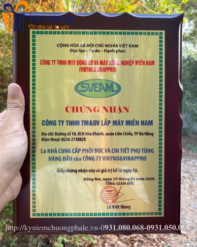 Bảng vinh danh đồng gỗ ĐG 15
