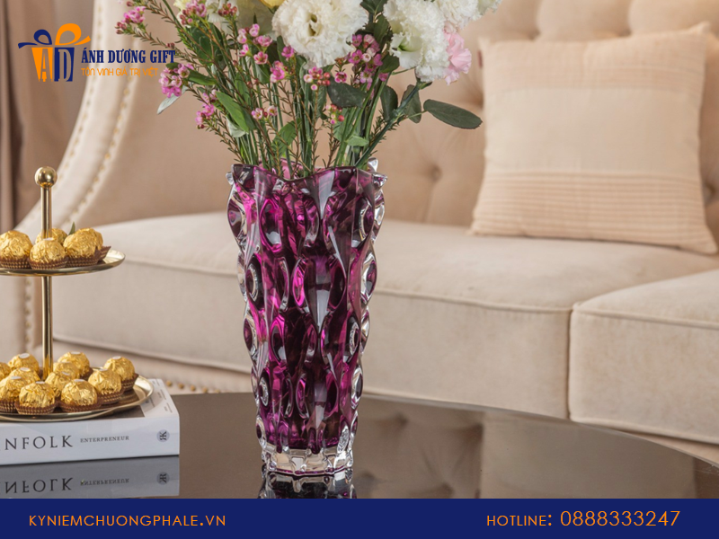 Bình cắm hoa pha lê đẹp