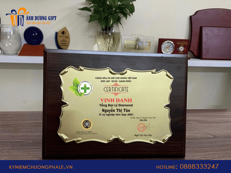 Thiết kế bảng vinh danh